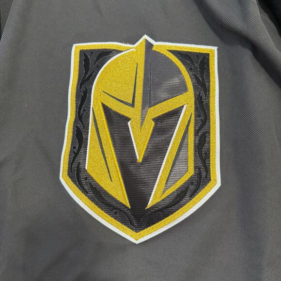 NHL Vegas Golden Knights VGK Kids Jersey sz Large black & gold hockey games - Picture 8 of 16